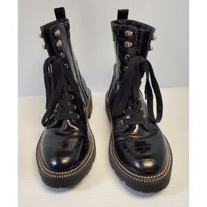 Rogue Faux Croc Black Boots Women's Size 7½M